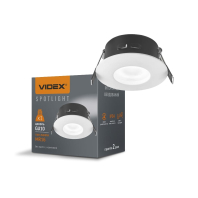Світильник VIDEX під лампу GU10 врізний Круглий Білий IP54 VL-SPF10R-W, Videx, 27148