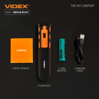 Портативний багатофункціональний ліхтарик VIDEX VLF-M044UV 400Lm 4000K, Videx, 27299