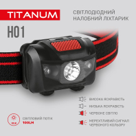 Налобний світлодіодний ліхтарик TITANUM TLF-H01 100Lm 6500K, Titanum, 27324