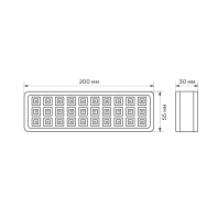LED світильник аварійний TITANUM 30 LED 6500K, Titanum, 27384