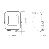 LED прожектор VIDEX F3e 1000Lm 5000K AC/DC 12-48V, Videx, 27465
