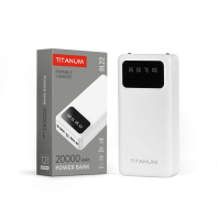Повербанк 20000mAh TITANUM OL22 White, Titanum, 27481
