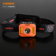 Налобний світлодіодний ліхтарик VIDEX VLF-H085-OR 400Lm 5000K, Videx, 27529