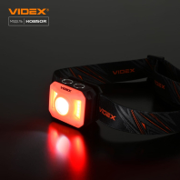 Налобний світлодіодний ліхтарик VIDEX VLF-H085-OR 400Lm 5000K, Videx, 27529