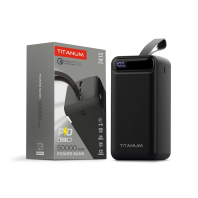 Повербанк 50000mAh TITANUM 741S 22.5W Black, Titanum, 27531