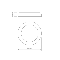 LED світильник VIDEX EDGE-RC-72W-WHITE (VLE-ERC-72W), Videx, 27543