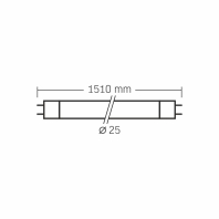LED лампа VIDEX T8 24W 1.5M 6000K 185-265V матова, Videx, 27574