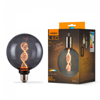 LED лампа VIDEX Filament VL-DNA-G125-S 3.5W E27 1800K Smoky, Videx, 27610