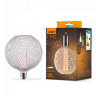 LED лампа VIDEX Filament VL-DWMC125150 4W E27 1800K White Chainmail style, Videx, 27614