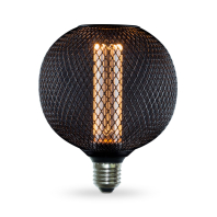LED лампа VIDEX Filament VL-DBMC125150 4W E27 1800K Black Chainmail style, Videx, 27615