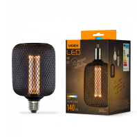 LED лампа VIDEX Filament VL-DBMC100162 4W E27 1800K Black Chainmail style, Videx, 27617