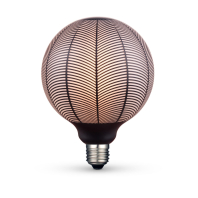 LED лампа VIDEX Filament VL-DG125BN 6W E27 1800K Black Magician pine needles, Videx, 27619