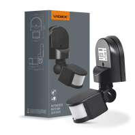 Датчик руху та освітленості VIDEX VL-SPW02B 220V 1200W інфрачервоний, Videx, 27634
