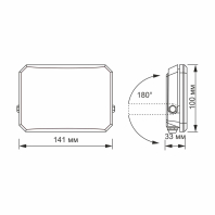 LED прожектор VIDEX F3 30W 5000K 220V Black (VLE-F3-0305B), Videx, 27714