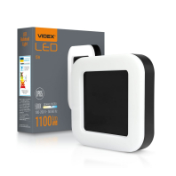 LED світильник ART IP65 квадратний VIDEX 15W 5000K Black, Videx, 27812
