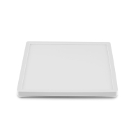 LED світильник з декоративною підсвіткою квадратний VIDEX DL3S 24W 4000K Білий
