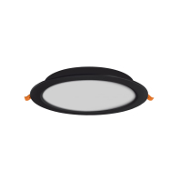 LED світильник Back вбудований круглий VIDEX 20W 5000K Black