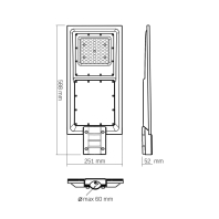 LED ліхтар вуличний автономний VIDEX 2300Lm 5000K (VL-SLSO-082-S), Videx, 27954