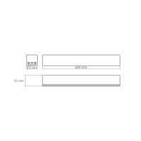 LED світильник лінійний магістральний VIDEX BNL02 24W 0.6М 5000K 220V Black, Videx, 27982