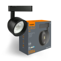 Світильник МАГНІТНИЙ трековий VIDEX LA78B 18W 4000K 48V Black, Videx, 28022