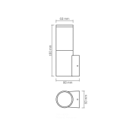 LED Світильник архітектурний AR091B IP54 VIDEX GU10, Videx, 28153