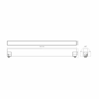LED світильник трековий VIDEX TR05 30W 4100K 220V чорний, Videx, 28196
