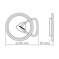 LED світильник функціональний VIDEX DECORA 52W VL-CLD-993-BSL, Videx, 28279
