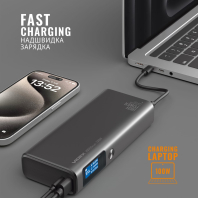 Повербанк 20000mAh VIDEX VPB-323 130W PD100W +Display, Videx, 28290