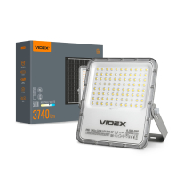 LED прожектор автономний VIDEX VL-FSO5-3005 3740Lm 5000K, Videx, 28445