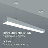 LED світильник лінійний VIDEX BN03 50W 1.2М 5000K 220V Black, Videx, 28533