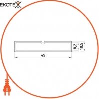 Enext s041008 гильза медная луженая кабельная соединительная e.tube.stand.gty.35