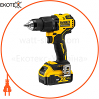 Дриль-шуруповерт акумуляторна бесщеточний ударна DeWALT DCD709P2T, DeWALT, DCD709P2T