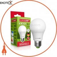 Класична світлодіодна LED Лампа EUROLAMP EKO A60 8W E27 4000K, Eurolamp, LED-A60-08274(D)