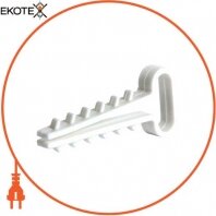 Дюбель - ёлочка 14 mm для плоского проводу e.metiz.dowel.flat.fir.14 , 100 шт.