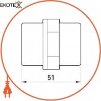 Enext s054011 изолятор пластиковый e.bus.sm.stand.51.bk без крепления под шайбы и болты м8 (по 2 шт)