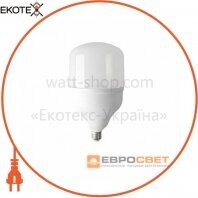 Светодиодная лампа высокомощная ЕВРОСВЕТ 40Вт 6400К (VIS-40-E40)