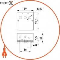 Enext p0690001 реле защиты двигателя e.control.m01, 12-60а