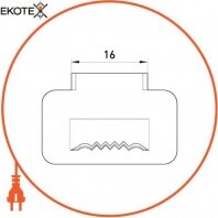 Сталева скріпа ізольована e.steel.fastener.ppa.16, Enext, p040017