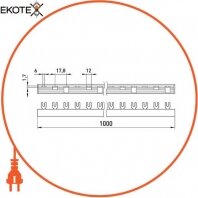 Enext s180007 шина соединительная e.bc.u.stand.3.100 вилочного u-типа 3р, 100а