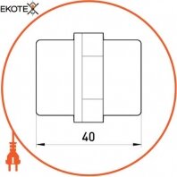 Enext s054010 изолятор пластиковый e.bus.sm.stand.40.bk без крепления под шайбы и болты м8 (по 2 шт)