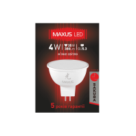 LED лампа 4W теплый свет MR16  GU5.3  220V (1-LED-405), Maxus, 3-LED-405_01