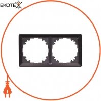 Рамка e.lux.10044L.2.fr.anthracite 2-місна, "антрацит", Enext, ins0040052
