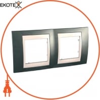 MGU6.004.524 РАМКА 2-МОД., ШАМПАНЬ / СЛОН.КІСТКА