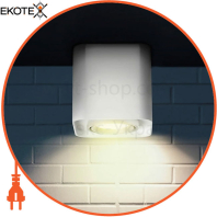 Накладной светодиодный светильник XENO квадратный белый GU10