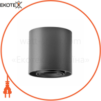 XENO круглий чорний світлодіодний світильник для поверхневого монтажу GU10