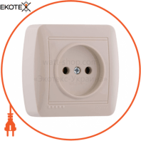 Розетка б/з керамика 711-0300-121 Цвет Крем / Крем 16A 250V~