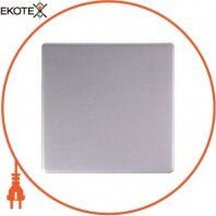 Кнопка e.lux.11611L.pn.aluminium одинарна "алюміній"