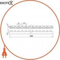 Шина з'єднувальна e.bc.stand.2.100, 2п., 100 А, Enext, s017005