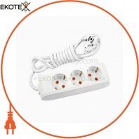 Удлинитель 3 гн. 3 метра с/заз (Multi-Let) VIKO (90114303)