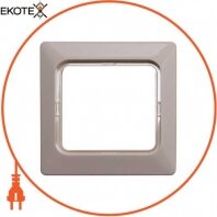 Рамка e.lux.12094L.1.fr.wp.ivory для вологозахищеній розетки, "слонова кістка", Enext, ins0040085